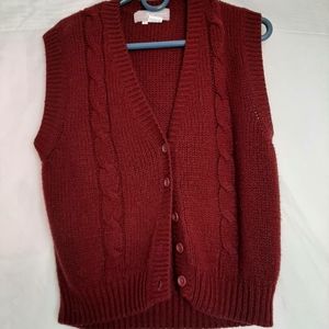 Mens adaptations red sweater vest
